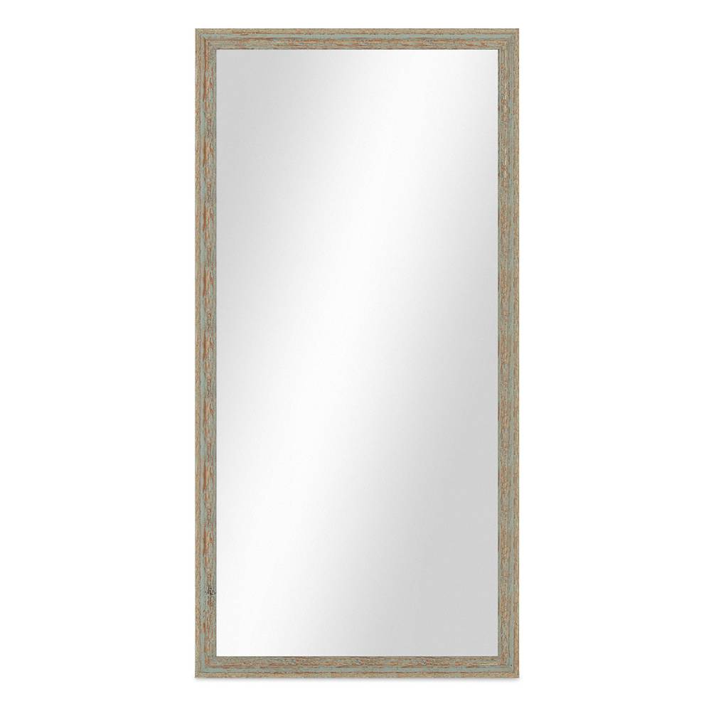 Photolini Wand-Spiegel 56x106 cm Grau-Grün Shabby-Chic Vintage / Spiegelfläche 50x100 cm Weihnachtsangebot