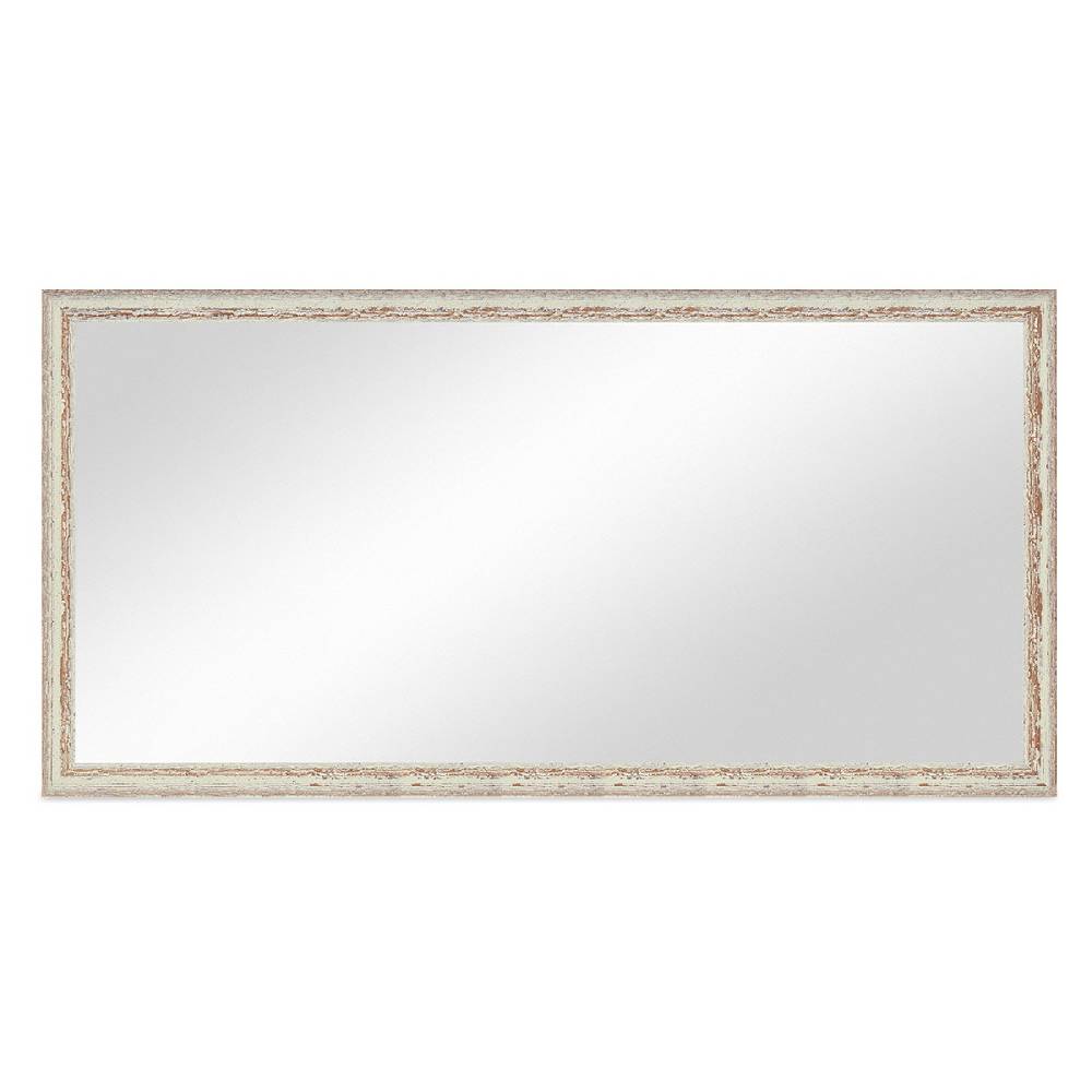 Photolini Wand-Spiegel 56x106 cm Weiss Shabby-Chic Vintage / Spiegelfläche 50x100 cm Osterangebot