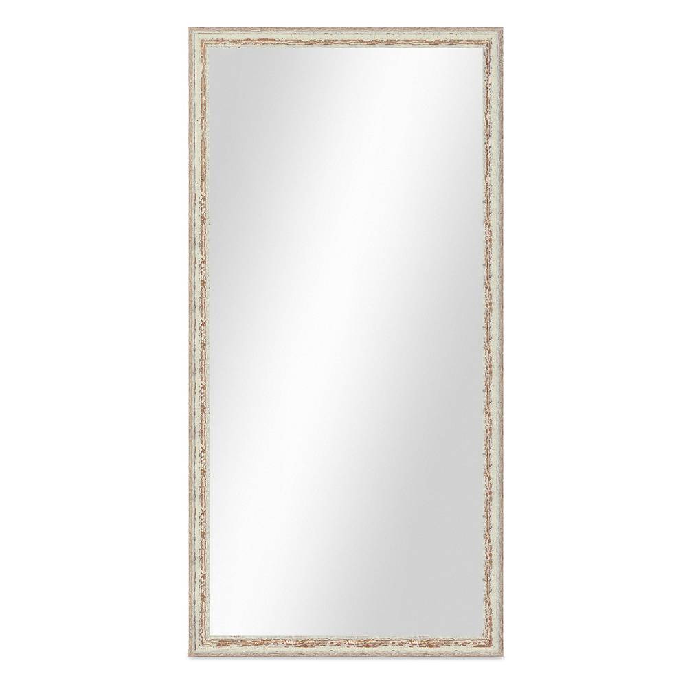 Photolini Wand-Spiegel 56x106 cm Weiss Shabby-Chic Vintage / Spiegelfläche 50x100 cm Osterangebot