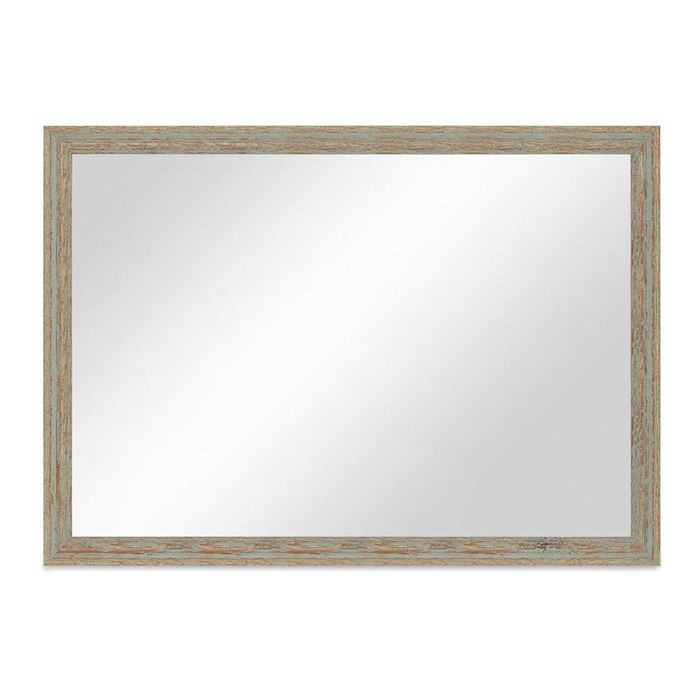 Photolini Wand-Spiegel 56x76 cm Grau-Grün Shabby-Chic Vintage / Spiegelfläche 50x70 cm Muttertagsangebot