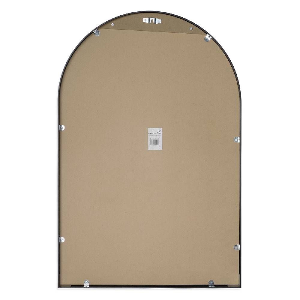 Photolini B-WARE: Spiegel Rundbogen Schwarz mit Metallrahmen 50x75 cm Blitzangebot