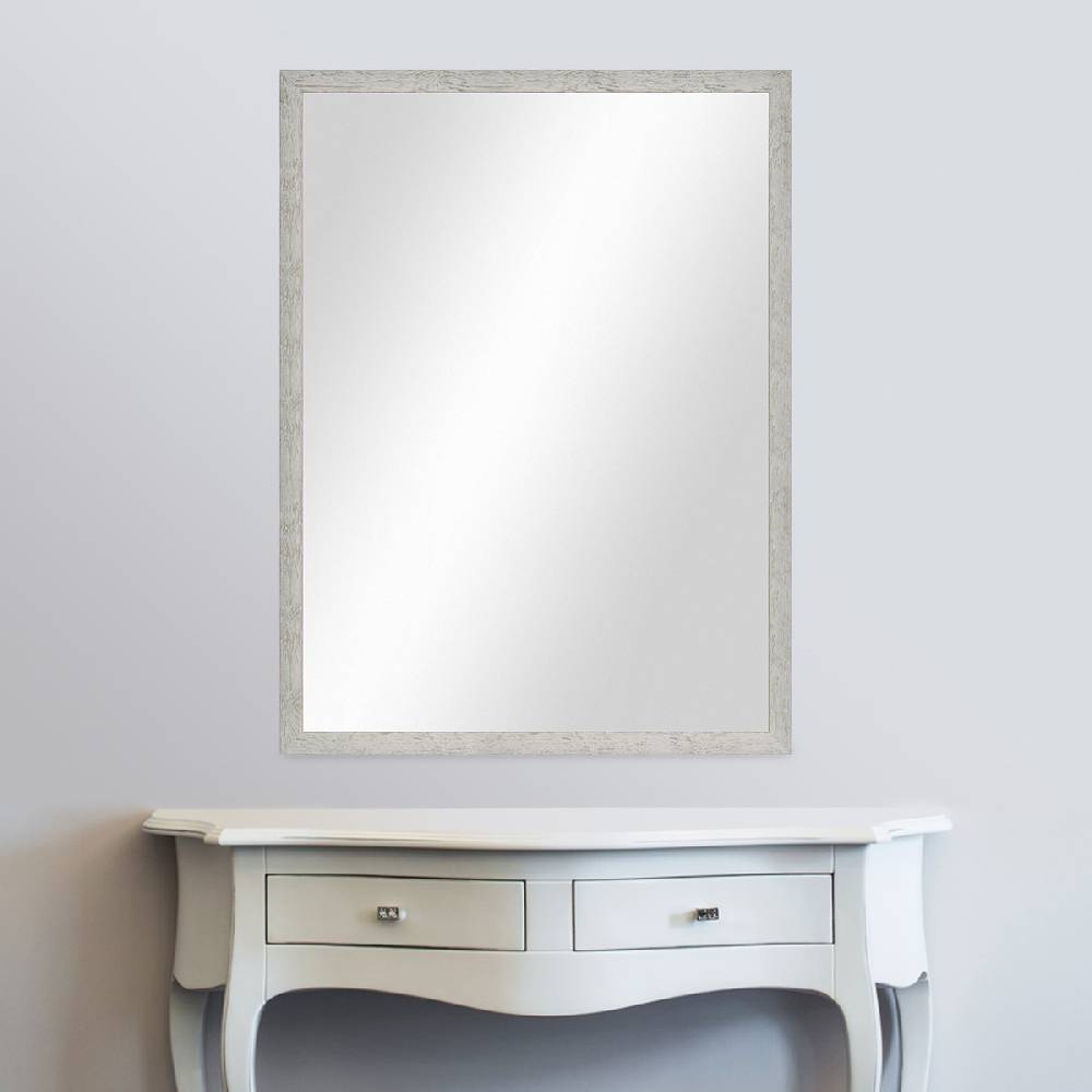 Photolini B-WARE: Wand-Spiegel 66x86 cm im Strandhaus-Stil Rustikal Grau / Spiegelfläche 60x80 cm Neuheiten