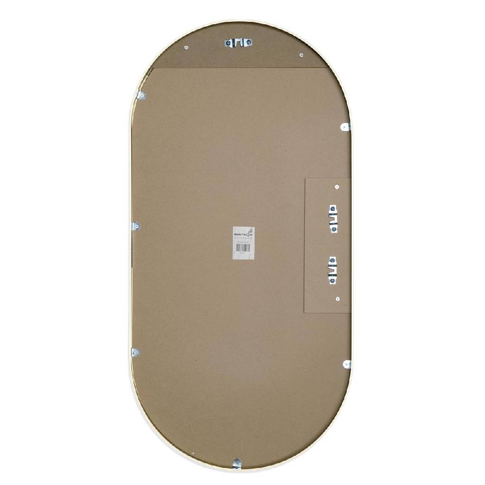 Photolini B-WARE: Spiegel Oval Gold mit Metallrahmen 40x80 cm Saisonale Angebote
