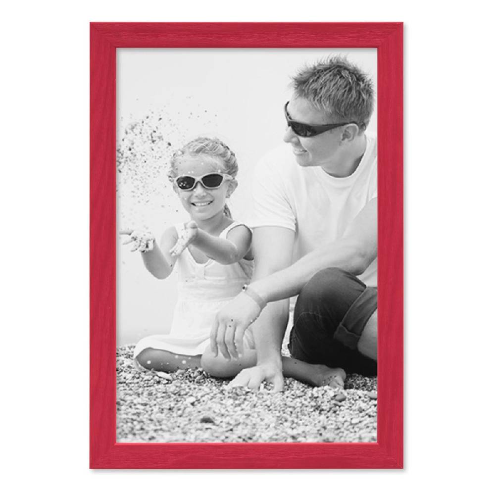 Photolini Bilderrahmen Rot mit Acrylglas 20x30 cm Vierteljährliche Förderung