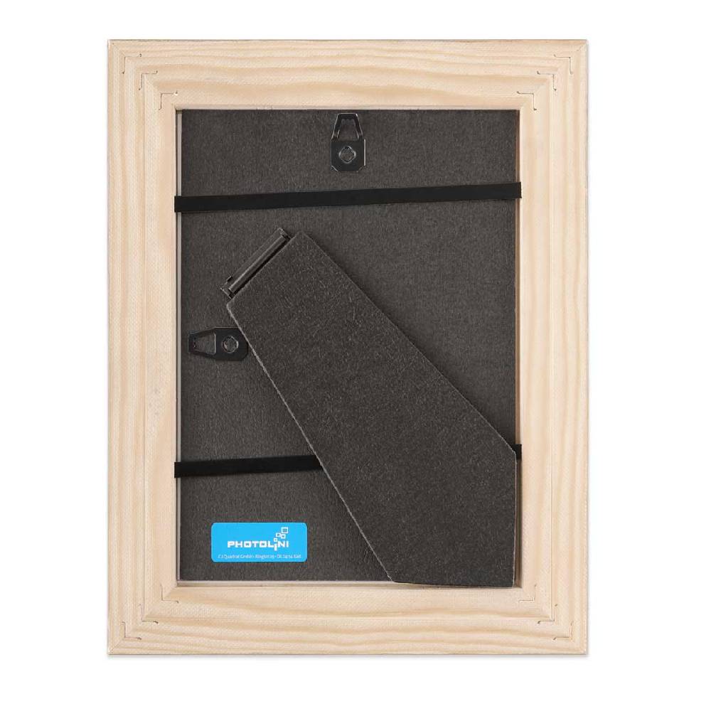 Photolini 5er Bilderrahmen-Set 20x25 cm Strandhaus Weiß Rustikal Massivholz Echtglas Online