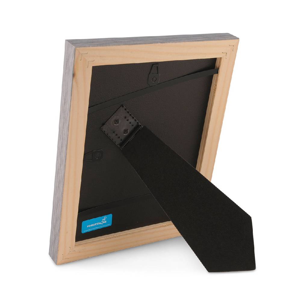 Photolini 2er Bilderrahmen-Set 15x15 cm Skandinavisch Landhaus-Stil Grau-Braun Zeitlich begrenztes Angebot