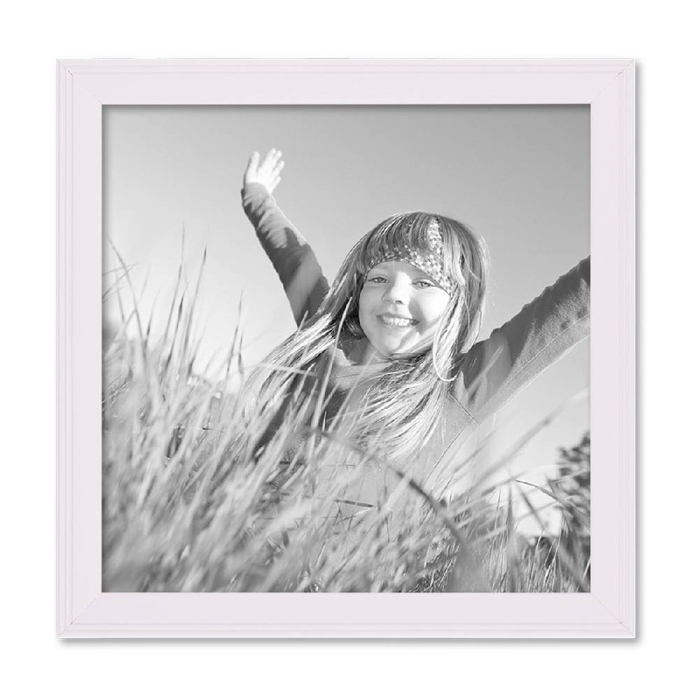 Photolini 5er Set Landhaus-Bilderrahmen 20x20 cm Weiß Sonderangebote