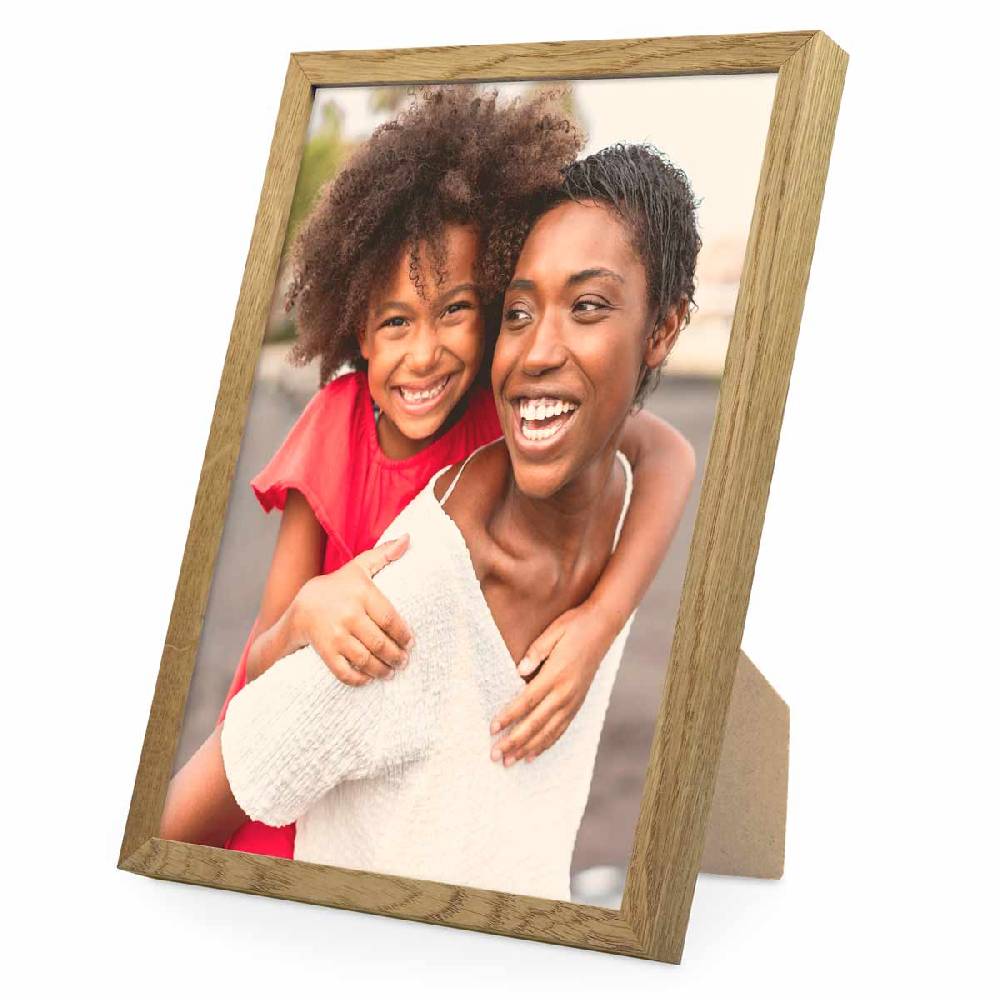 Photolini Holzrahmen Eiche mit Acrylglas Riesige Ersparnisse