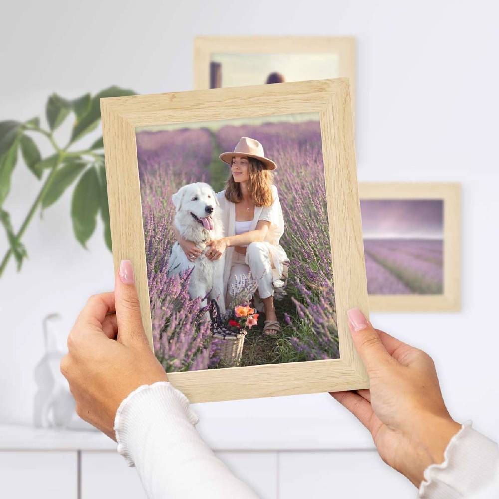 Photolini 10er Bilderrahmen-Set 15x20 cm Modern Natur MDF Basic Collection Letzte 3 Tage