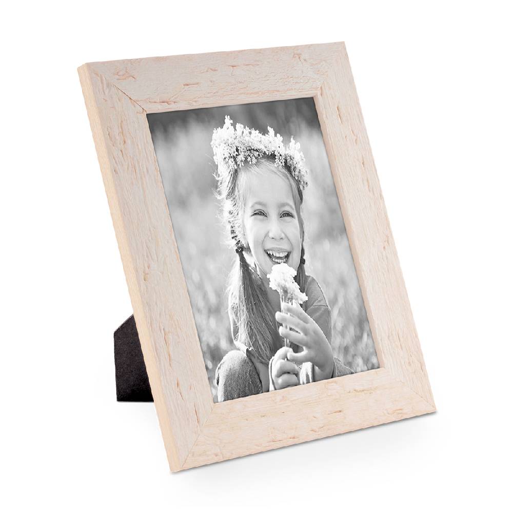 Photolini Bilderrahmen 20x25 cm Strandhaus Rustikal Weiß Massivholz