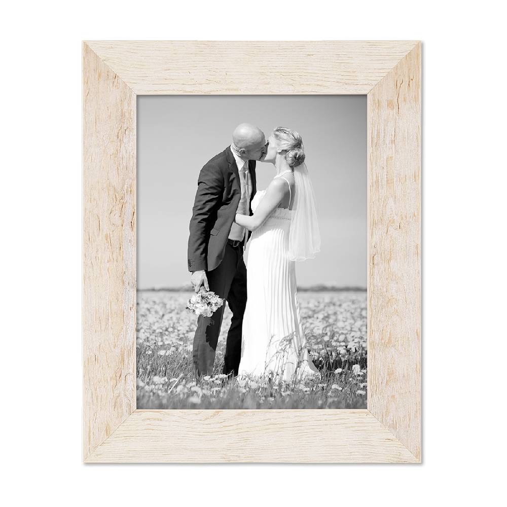 Photolini Bilderrahmen 20x25 cm Strandhaus Rustikal Weiß Massivholz Bis zu 60% Rabatt