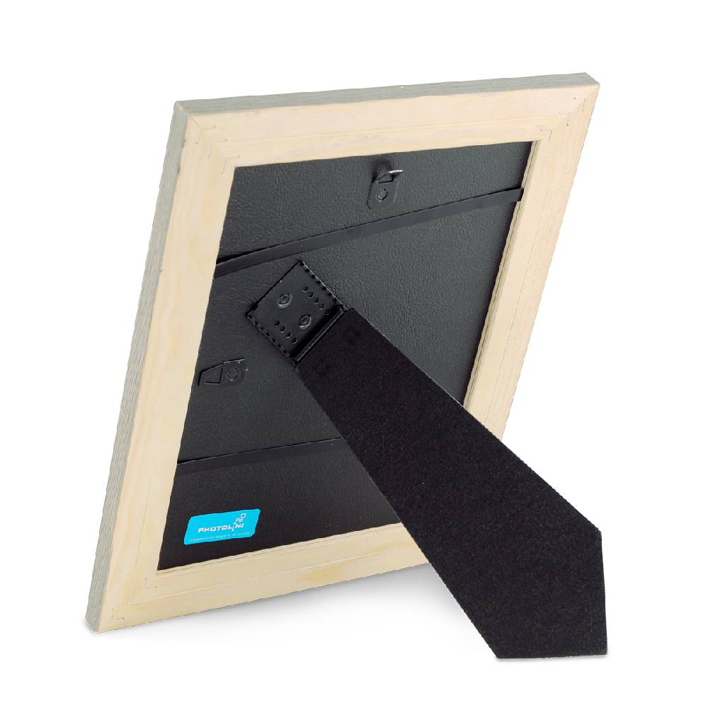 Photolini 2er Bilderrahmen-Set 20x25 cm Strandhaus Grau Rustikal Massivholz Bis zu 65% Rabatt