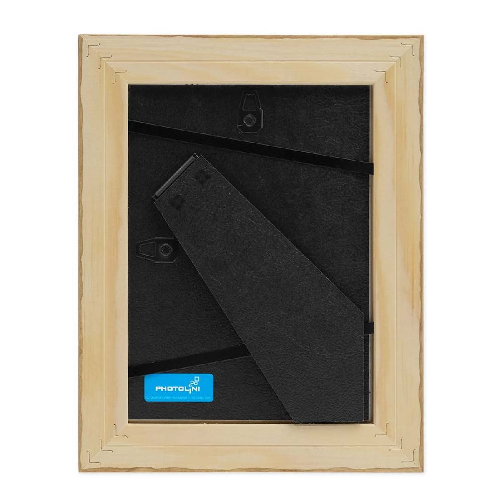 Photolini 5er Bilderrahmen-Set 10x10 cm Strandhaus Rustikal Eiche-Optik Natur Massivholz Verkauf