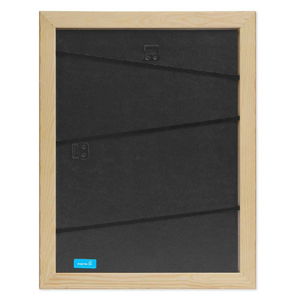 Photolini 5er Bilderrahmen-Set 30x30 cm Strandhaus Rustikal Eiche-Optik Natur Massivholz Angebote