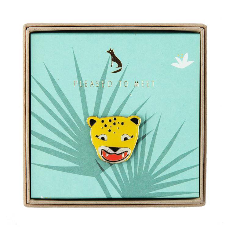 Pleased To Meet Leopard Pin Verkauf