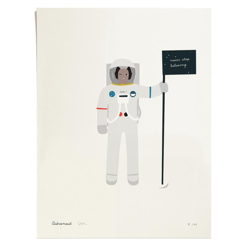Pleased To Meet Astronaut, Druck, ltd. 250 Lagerräumung