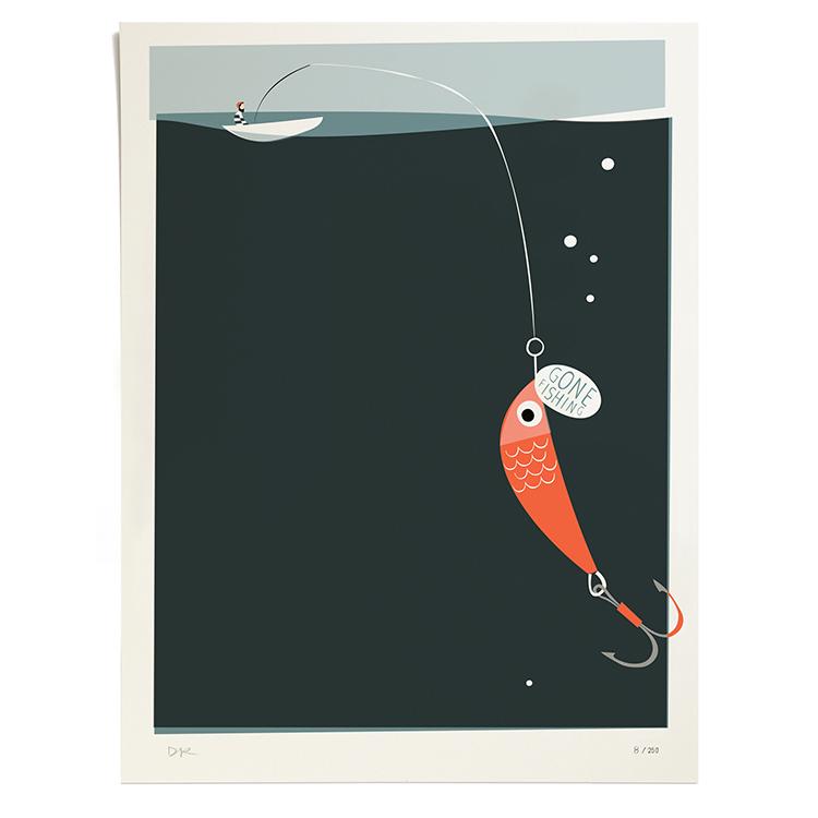 Pleased To Meet Gone Fishing, Druck, ltd. 250 Heißer Verkauf