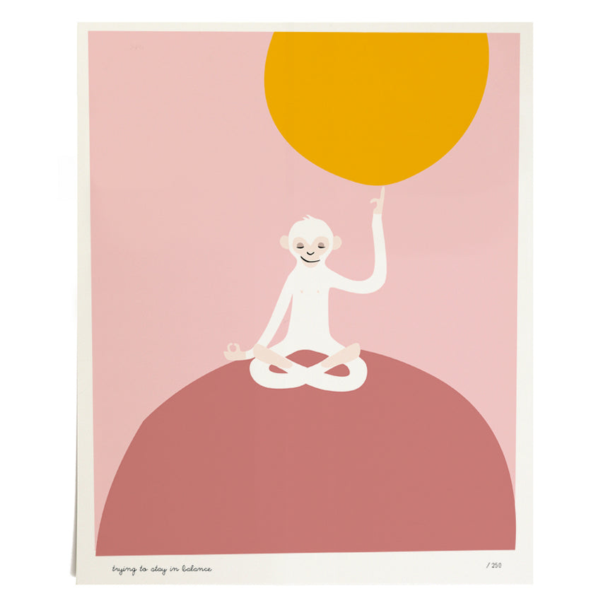 Pleased To Meet Yoga Monkey, Druck, ltd. 250 Neuheiten