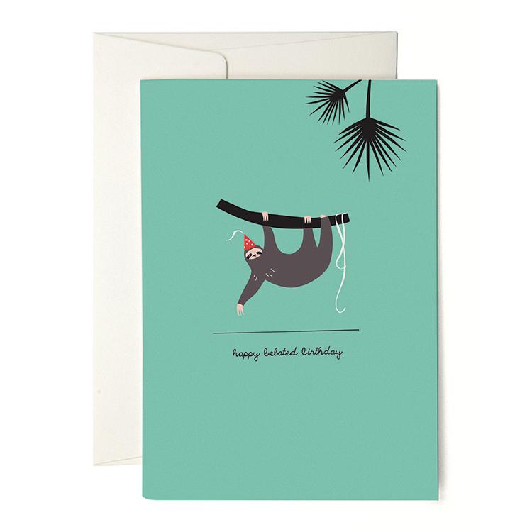 Pleased To Meet Sloth Grusskarte JETZT KAUFEN