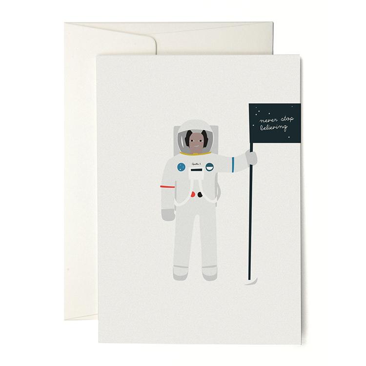 Pleased To Meet Astronaut Grusskarte Vierteljährliche Förderung
