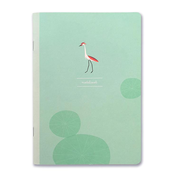Pleased To Meet Heron Notizheft A5, blanko Bestseller
