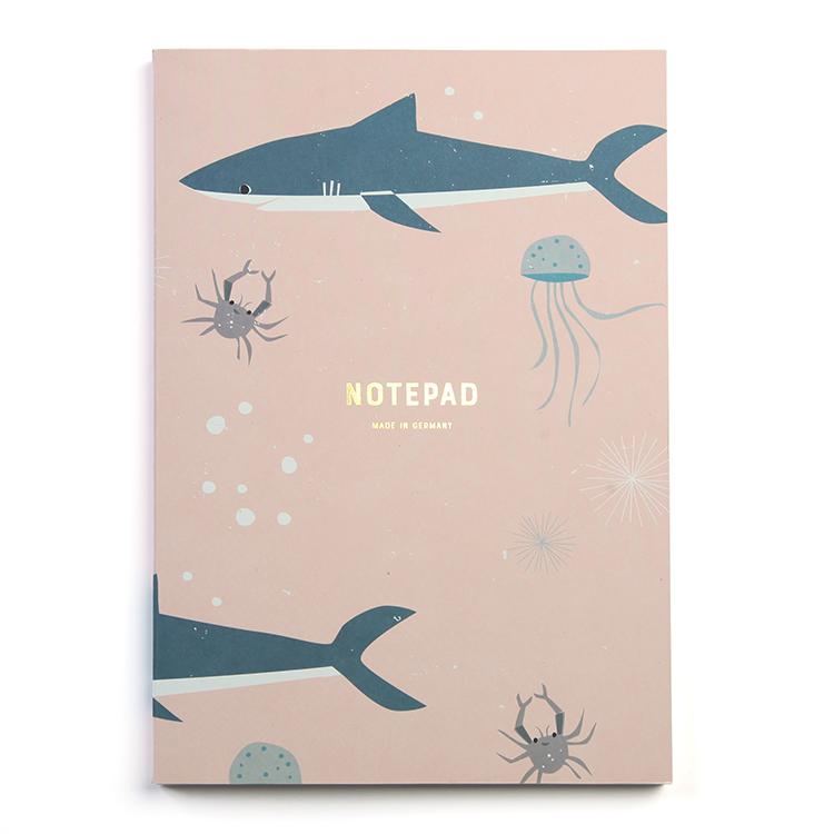 Pleased To Meet Sharks Notizblock A5 Letzter Tag