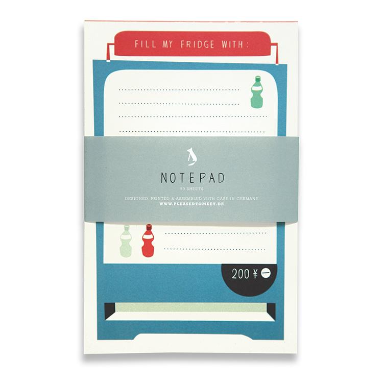 Pleased To Meet Fridge Notizblock A6 zollfrei