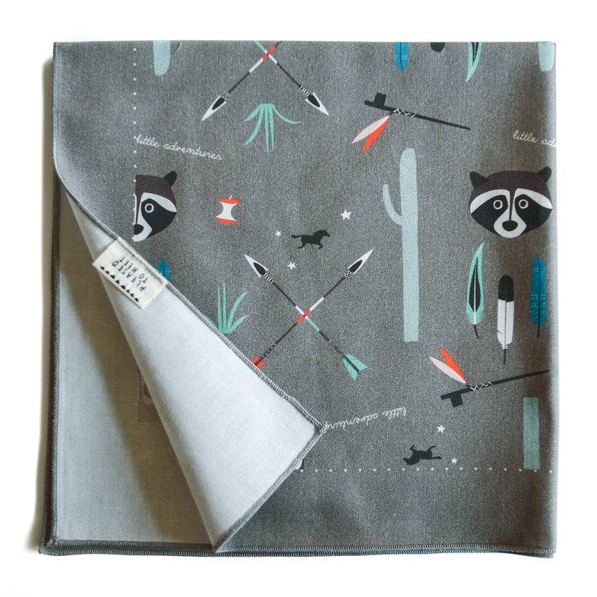 Pleased To Meet Little Adventurer Tuch, chocolate Fabrik Onlineshop