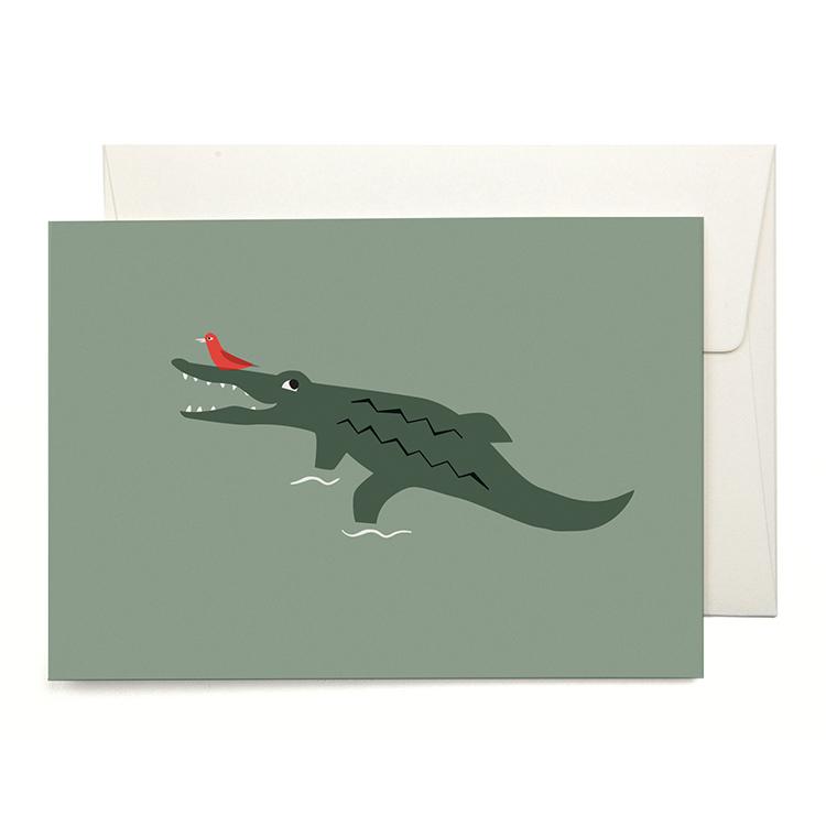 Pleased To Meet Crocodile Grusskarte Super Sparpreis