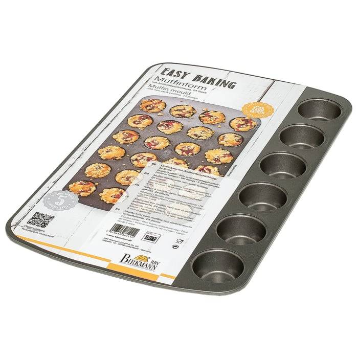 Rbv Birkmann MINI-Muffinform | 24-FACH MIT MARKEN-ANTIHAFTBESCHICHTUNG EASY BAKING Nur für heute