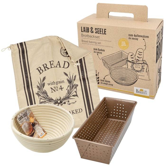 Rbv Birkmann BROTBACK-SET 3-TEILIG KASTENFORM | GÄRKÖRBCHEN; BROTBEUTEL LAIB & SEELE Vierteljährliche Förderung