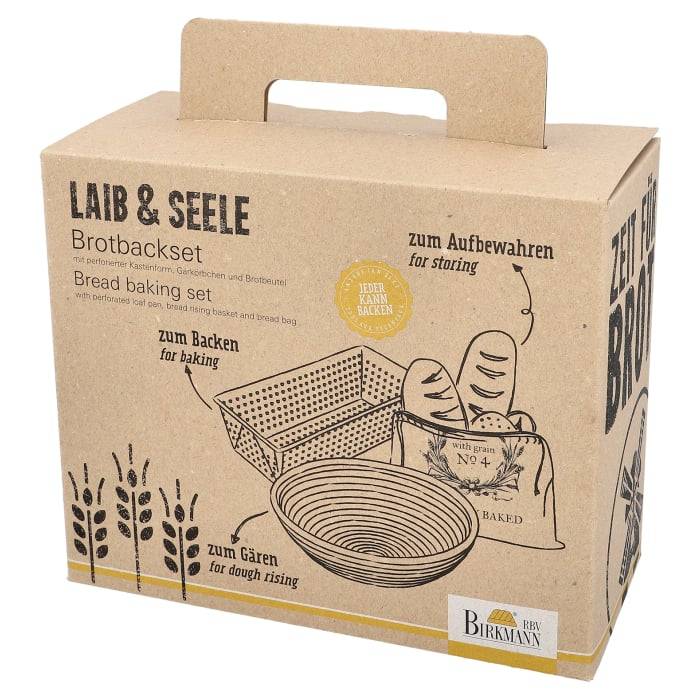 Rbv Birkmann BROTBACK-SET 3-TEILIG KASTENFORM | GÄRKÖRBCHEN; BROTBEUTEL LAIB & SEELE Vierteljährliche Förderung
