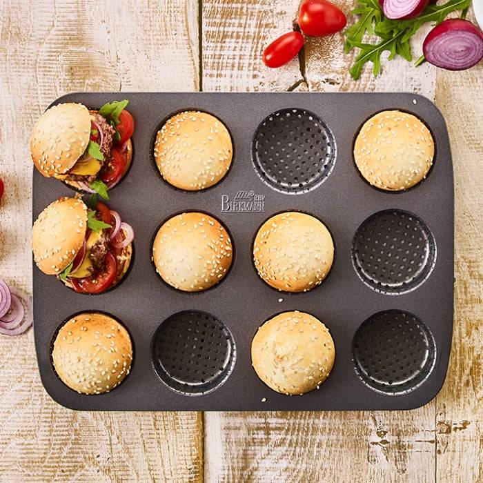Rbv Birkmann Mini-Burger Brötchenblech Perforiert | für 12 Stück Laib & Seele Super Rabatt