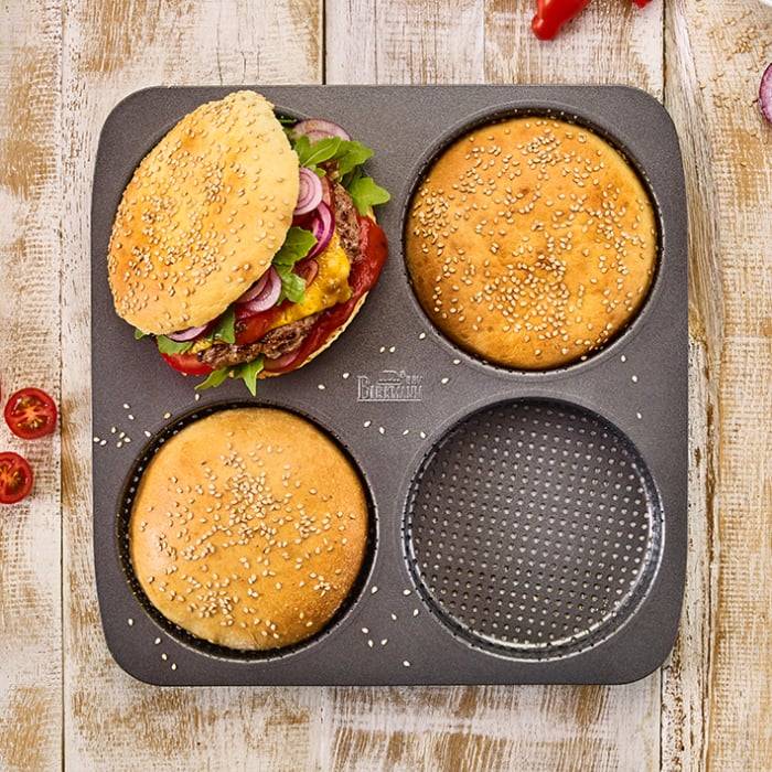 Rbv Birkmann Burger Brötchenblech Perforiert | für 4 Stück Laib & Seele Riesige Rabatte