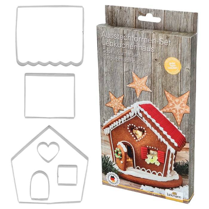 Rbv Birkmann AUSSTECHFORMEN-SET LEBKUCHENHAUS EDELSTAHL | 6-TEILIG AUSSTECHFORMEN
