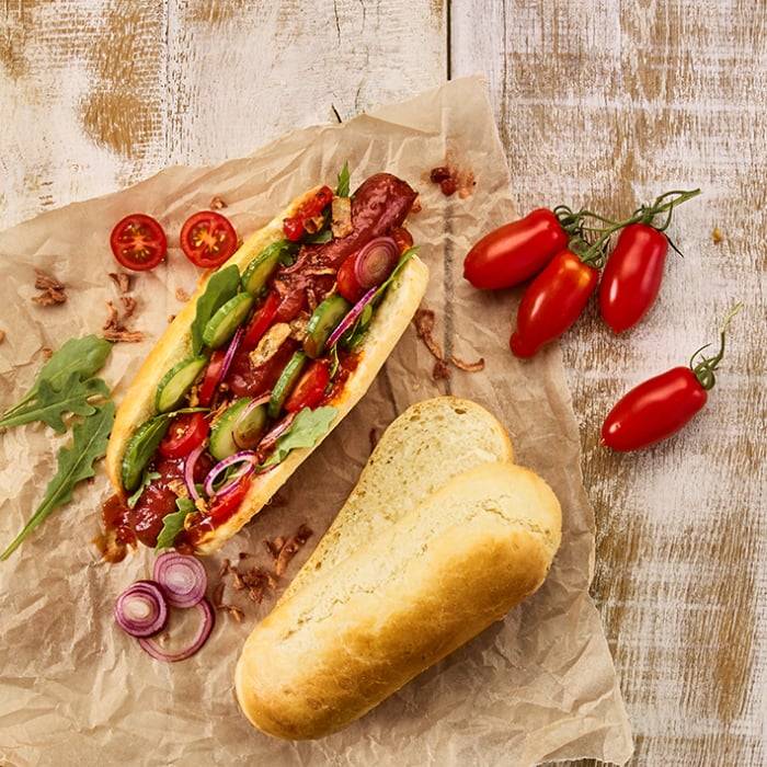 Rbv Birkmann Hot Dog Brötchenblech perforiert | für 4 Stück Laib & Seele Clearance-Verkauf