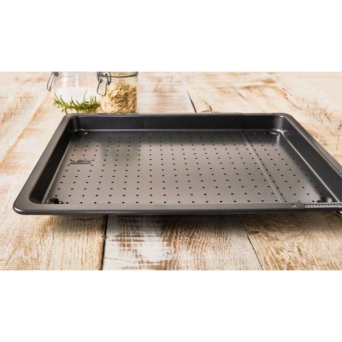 Rbv Birkmann BACKBLECH PERFORIERT UND VERSTELLBAR 36 – 52 x 33 CM | HÖHE 3 CM LAIB & SEELE Kostenloser Versand international