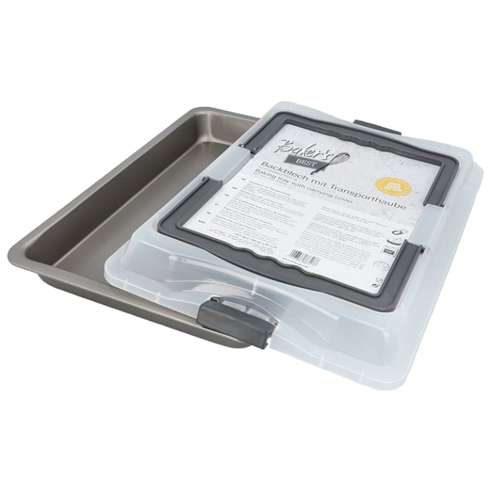 Rbv Birkmann BACKBLECH MIT TRANSPORTHAUBE 42 x 28,5 CM BAKER´S BEST Im Verkauf