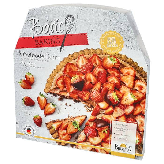 Rbv Birkmann OBSTBODENFORM Ø 28 CM BASIC BAKING 50% Rabatt für begrenzte Zeit