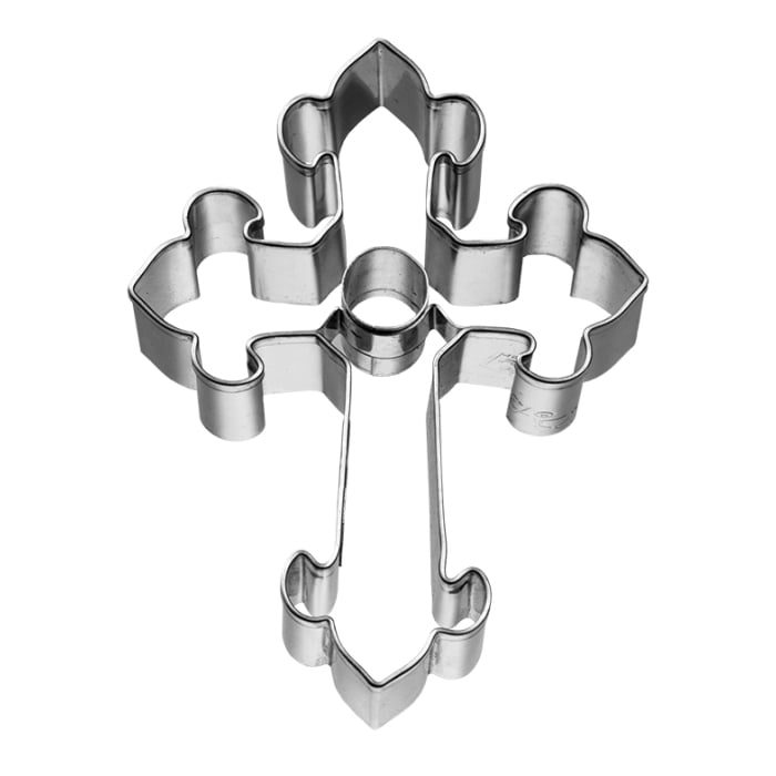 Rbv Birkmann AUSSTECHFORM KREUZ LILIE EDELSTAHL | 8 CM