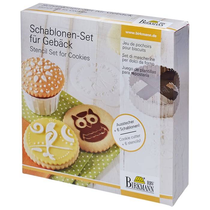 Rbv Birkmann Schablonen-Set für Gebäck | Ganzjahr Lagerräumung