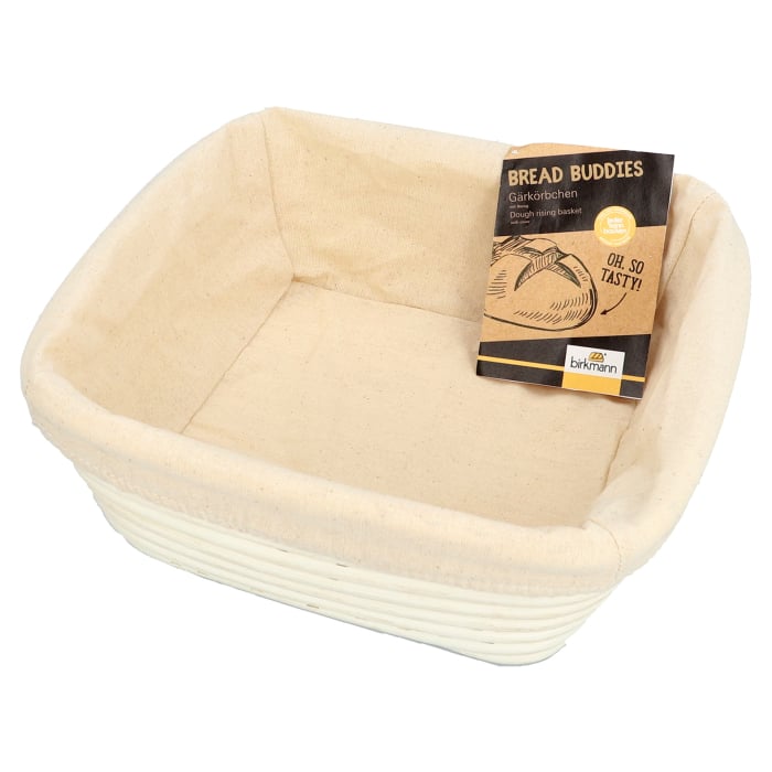 Rbv Birkmann GÄRKÖRBCHEN MIT BEZUG QUADRATISCH | 25 X 25 CM I 9 CM HOCH BREAD BUDDIES