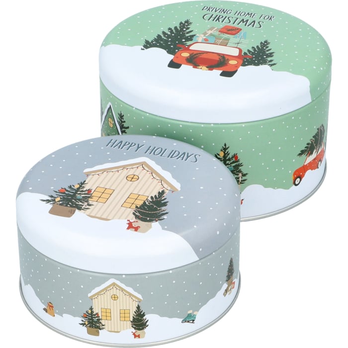 Rbv Birkmann Gebäckdosen-Set Happy Holidays Klein
