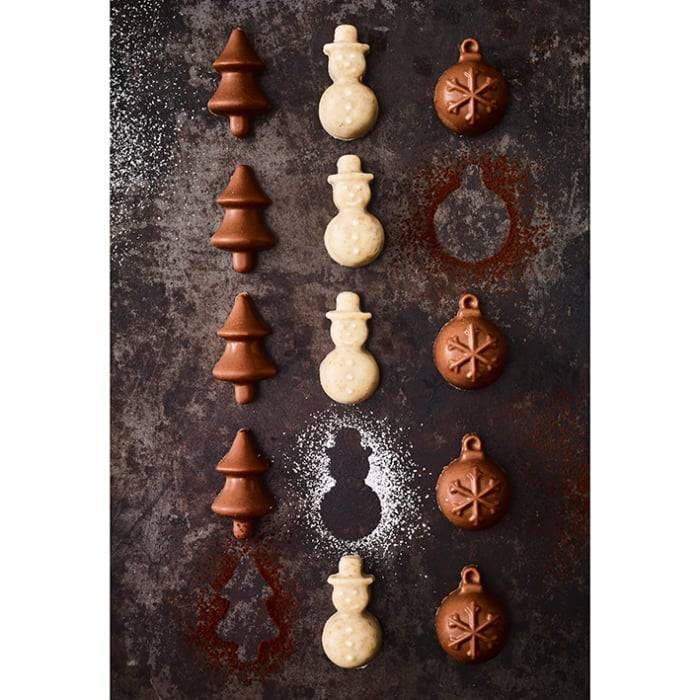 Rbv Birkmann PRALINENFORM WEIHNACHTEN 2-TLG. CHOCOLATERIE Kostenloser Versand international