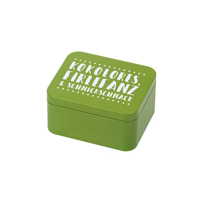 Rbv Birkmann GESCHENKBOX KOKOLORES | FIRLEFANZ & SCHNICKSCHNACK GRÜN | 12 x 10 x 6 CM COLOUR KITCHEN