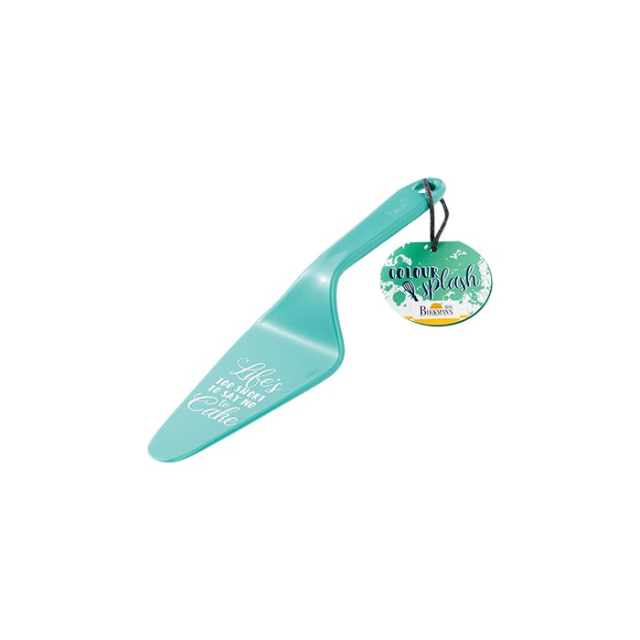 Rbv Birkmann TORTENHEBER LIFE´S TOO SHORT TO SAY NO TO CAKE TÜRKIS | 26 x 6 CM COLOUR KITCHEN