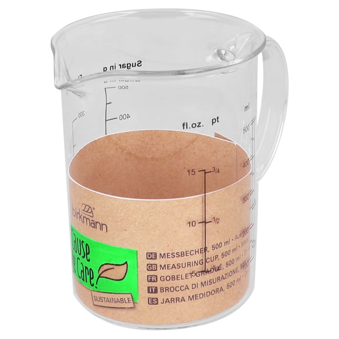 Rbv Birkmann Messbecher Glas 500 ml ´Cause we care