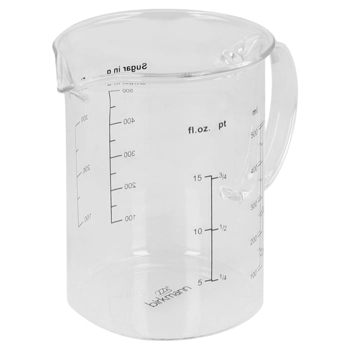 Rbv Birkmann Messbecher Glas 500 ml ´Cause we care Kostenloser Versand