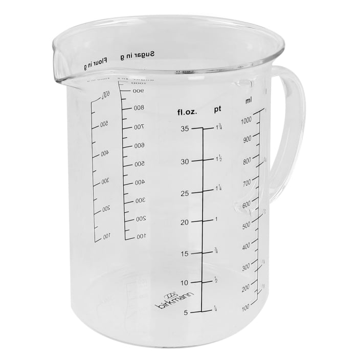 Rbv Birkmann Messbecher Glas 1000 ml ´Cause we care Flash Sale