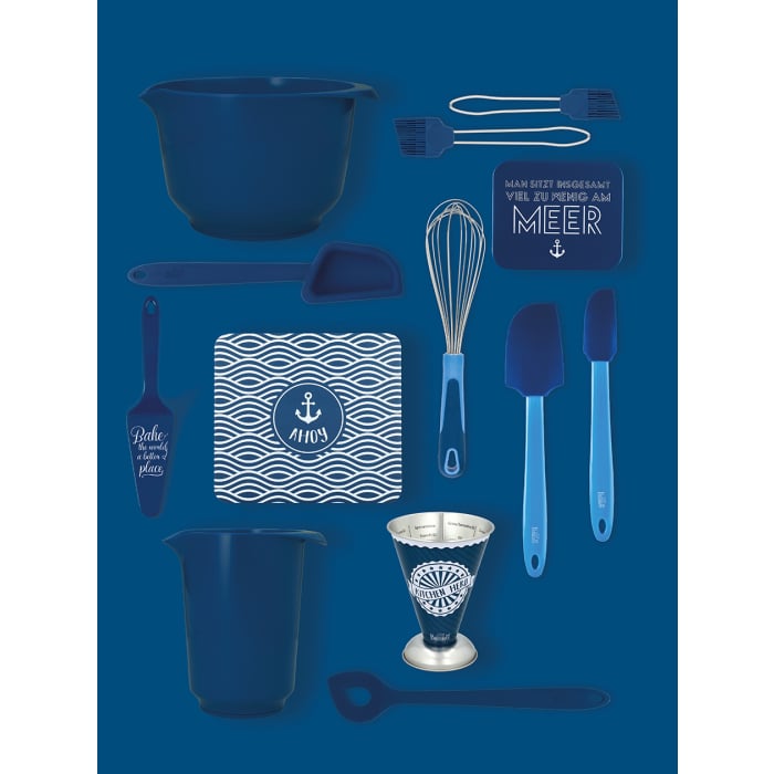 Rbv Birkmann GESCHENKBOX MAN SITZT INSGESAMT VIEL ZU WENIG AM MEER BLAU | 12 x 10 x 6 CM COLOUR KITCHEN Neuheiten